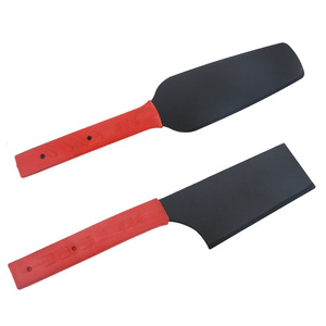 Truelle double face en acier inoxydable, lame plate, poignée ergonomique antidérapante, outil de plâtrage et de maçonnerie - Product Image 1