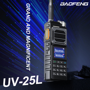Walkie Talkie Baofeng UV-25L di Sanda Factory, Radio Portatile per Auto, Stazione Manuale per Esterni, 50 <span class=keywords><strong>Chilometri</strong></span>, Tattico Civile, Caricatore TYPE-C UV25L - Product Image 4