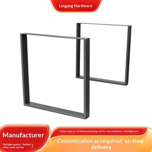 <span class=keywords><strong>Gambe</strong></span> per Tavolo in <span class=keywords><strong>Ferro</strong></span> <span class=keywords><strong>Battuto</strong></span> a Forma di U, Stile Minimalista Moderno, per Tavoli da Pranzo e Banconi Bar, con Piedini Personalizzabili - Product Image 4