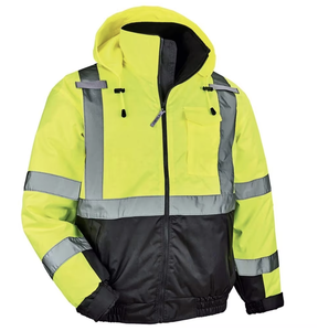 Áo khoác bảo hộ mùa đông chất lượng cao, may theo yêu cầu, in logo, độ phản quang cao, chống thấm nước dành cho nam, bán buôn - Product Image 2