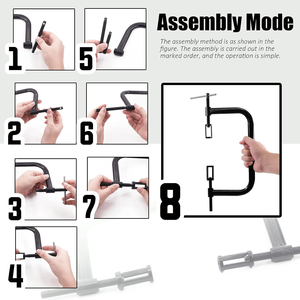 12 Uds Herramienta <span class=keywords><strong>de</strong></span> extracción <span class=keywords><strong>de</strong></span> compresor <span class=keywords><strong>de</strong></span> resorte <span class=keywords><strong>de</strong></span> válvula con abrazadera C sólida 5 uds adaptadores <span class=keywords><strong>de</strong></span> empujador <span class=keywords><strong>de</strong></span> pinza para equipo <span class=keywords><strong>de</strong></span> vehículo <span class=keywords><strong>de</strong></span> motocicleta - Product Image 4