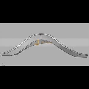 ANW4876 Escultura Art Deco de Acero Inoxidable de Alta Gama, Acabado Espejo Personalizado, Diseño Decorativo para Aniversario, Origen China - Product Image 2