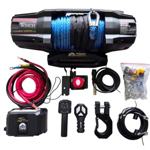 Winche eléctrico TRAP OVERLAND de 13500 libras, 12V, con cuerda sintética, para camiones 4x4, remolques, todoterreno. - Product Image 6