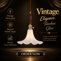 Lustre de restaurant Lihe style vintage français, lampe murale LED suspendue moderne et minimaliste en céramique crème, motif fleur d'hibiscus