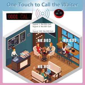 Không dây cuộc gọi chuông hệ thống điện tử máy nhắn tin <span class=keywords><strong>Transmitter</strong></span> với không thấm nước nút 433.92MHz dài phạm vi cho nhà bếp, CE chứng nhận - Product Image 5