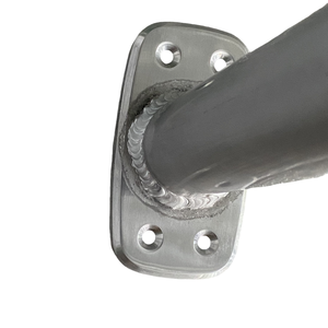 Zware-duty T-top boot T-top voor center console, universeel, geanodiseerd zwart-wit frame met zwarte kapribben, nieuwe staat - Product Image 6