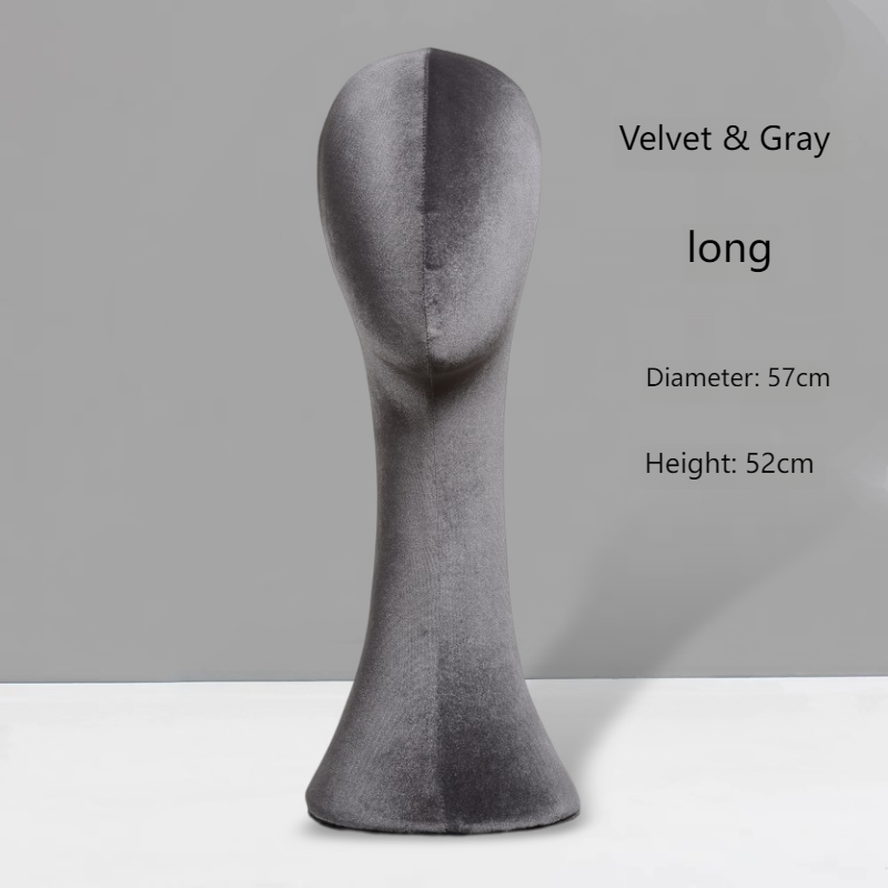 Velours + gris + style long