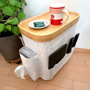 Đa chức năng đồ chơi Snack hộp lưu trữ xách tay cản trở với tre nắp gỗ lưu trữ túi giặt giỏ - Product Image 2