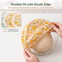 Couvre-bocaux réutilisables en tissu pour levain, kombucha, kéfir, fromage et fermentation du pain, de 4 à 13 pouces