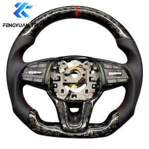 Volante OEM de Fibra de Carbono Forjado y Cuero con Calefacción para <span class=keywords><strong>Hyundai</strong></span> <span class=keywords><strong>Genesis</strong></span> G70 G80 <span class=keywords><strong>Coupé</strong></span> 2.0t 3.3t 3.8t 2019 <span class=keywords><strong>2022</strong></span> - Product Image 2