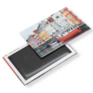 Aimants de réfrigérateur en métal personnalisés, design rétro magnétique puissant pour la publicité commerciale - Product Image 3