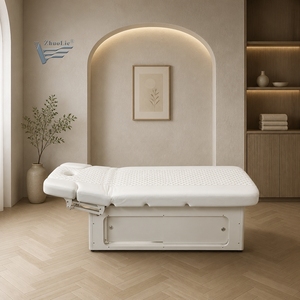 Table de Soin Esthétique Électrique à 3 Moteurs, Luxe et Confort, Chauffée, avec Éclairage – Offre Spéciale Usine - Product Image 6