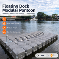 Blocs flottants modulaires en plastique sur mesure pour quai de marina, ponton flottant pour plateforme de bateau