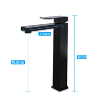 Robinet de cuisine moderne monocommande en acier inoxydable brossé pour lavabo, eau chaude et froide, rotation à 360 degrés