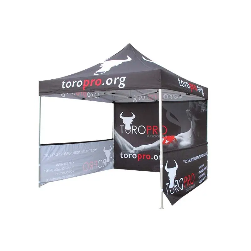 10x10 Ft fabbrica pieghevole tenda a baldacchino Gazebo tenda per eventi fiera Pop-up accessori per esterni telaio in acciaio tessuto Tag colore