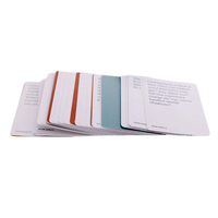 Baraja de cartas de afirmación de papel personalizable, naipes motivacionales de salud mental consciente, logotipo personalizado impreso