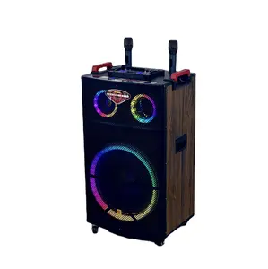 18 polegadas SS-A18 Venda Quente carrinho ao ar livre Bluetooth Speaker com mic partido subwoofer portátil com led karaoke Speaker