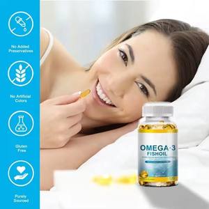 Usine CGMP OEM 120 capsules Triple force 1000 mg Vitamines Oméga 3 Huile de poisson en gélules molles - Product Image 3