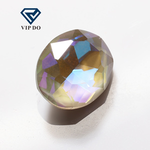 Strass con punta posteriore pietre di cristallo taglio ovale MK serie fluorescente artigianato fai da te punta indietro strass sciolti strass - Product Image 5