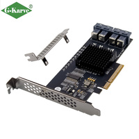 Tarjeta Adaptadora de Almacenamiento SSD para Servidor, PCIe X8 PEX8724, 4 Puertos U.2 SFF-8643, Gigabit Ethernet Interno, en Stock, para Almacenamiento en Centros de Datos
