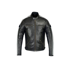 Cuir noir Racing Moto Biker Hommes Motocross Veste D'équitation En Peau De Mouton En Cuir Pu Moto Moto Vestes De Protection - Product Image 1