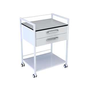 Chariot à double tiroir CLEBER PISA, mobilier hospitalier, capacité de charge de 200 lb, garantie d'un an, assistance technique en ligne - Product Image 1