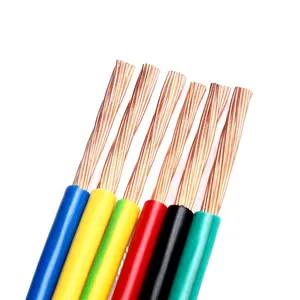 Home House Wiring Building BVR Electrical flexible Cable 1mm1.5mm 2.5mm 4mm 6mm Single Core PVC Insulation Copper Wire