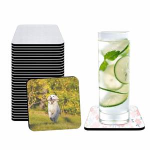 Posavasos de Madera Ecológicos con Corcho, Estilo Europeo, Personalizables con Logotipo, Forma Cuadrada, Tamaño Personalizado, para Regalo - Product Image 1