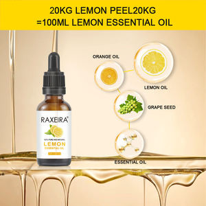 Huile essentielle pure de citron et de pépins de <span class=keywords><strong>raisin</strong></span> pour le soin quotidien, hydratant corporel nourrissant, fonctions éclaircissantes et raffermissantes, parfum doux, 30 ml - Product Image 6