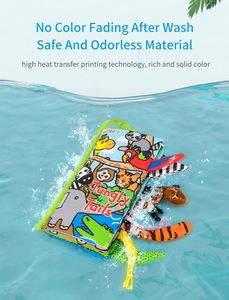 Libros <span class=keywords><strong>de</strong></span> Tela Suaves para Bebés con Diseño <span class=keywords><strong>de</strong></span> Animales <span class=keywords><strong>de</strong></span> Granja y Dinosaurios Educativos Personalizados al por Mayor - Product Image 6