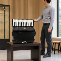 Accordéon d'entraînement pour enfants 22 touches 8 basses, accordéon léger à cadre en érable OEM