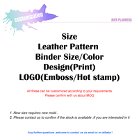 Offres Spéciales planificateur en cuir à motifs d'autruche A5/A6 Logo personnalisable 6 anneaux cahier de reliure à feuilles mobiles avec couverture de journal en PU