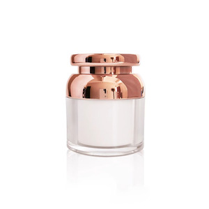 Flacons pompe sans air en or rose de luxe 15g 30g 50g Pots de crème pour le visage jour et nuit Emballages de soins de la peau Contenants à utiliser pour la lotion - Product Image 2