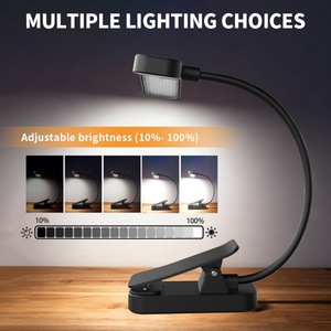 Best Seller EGH Book Reading Light Lamps Lightweight Rechargeable Long Lasting <b>Adjustable</b> Mini Book Reading Light Lamps - Product Image 3
