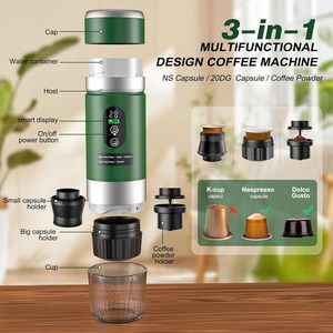 Factory New Portable <b>Coffee</b> Maker with 2pcs Removeable Battery Easy Carry LED Display Mini Espresso <b>Machine</b> for Travel Camping - Product Image 3