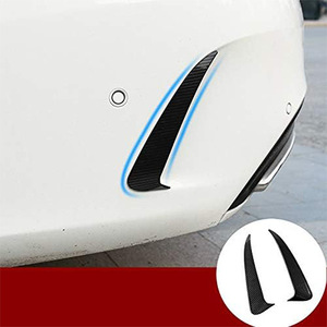 Pegatinas de fibra de carbono para el parachoques trasero del Mercedes Benz Clase C W205, adhesivos ABS en negro brillante. - Product Image 2