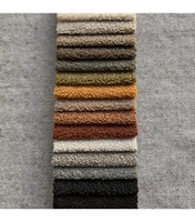 Tissu en polaire Teddy doux et moelleux 100% polyester tissé ignifuge et imperméable pour la tapisserie de canapé, les textiles de maison et les meubles