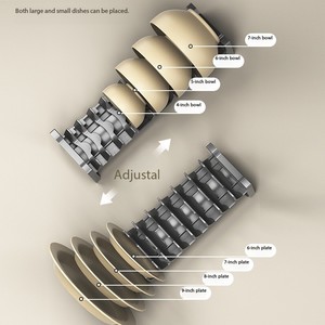 Có thể điều chỉnh ngăn kéo ngăn đôi đơn Tier mở rộng Acrylic đồ dùng tổ chức khay nhà bếp dao kéo phòng tắm kệ - Product Image 5