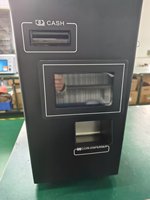 Kiosque de paiement en espèces en libre-service pour intérieur, 7 pouces, avec SDK, accepteur de pièces, distributeur de monnaie, caisse enregistreuse, Euro, USD, EAU