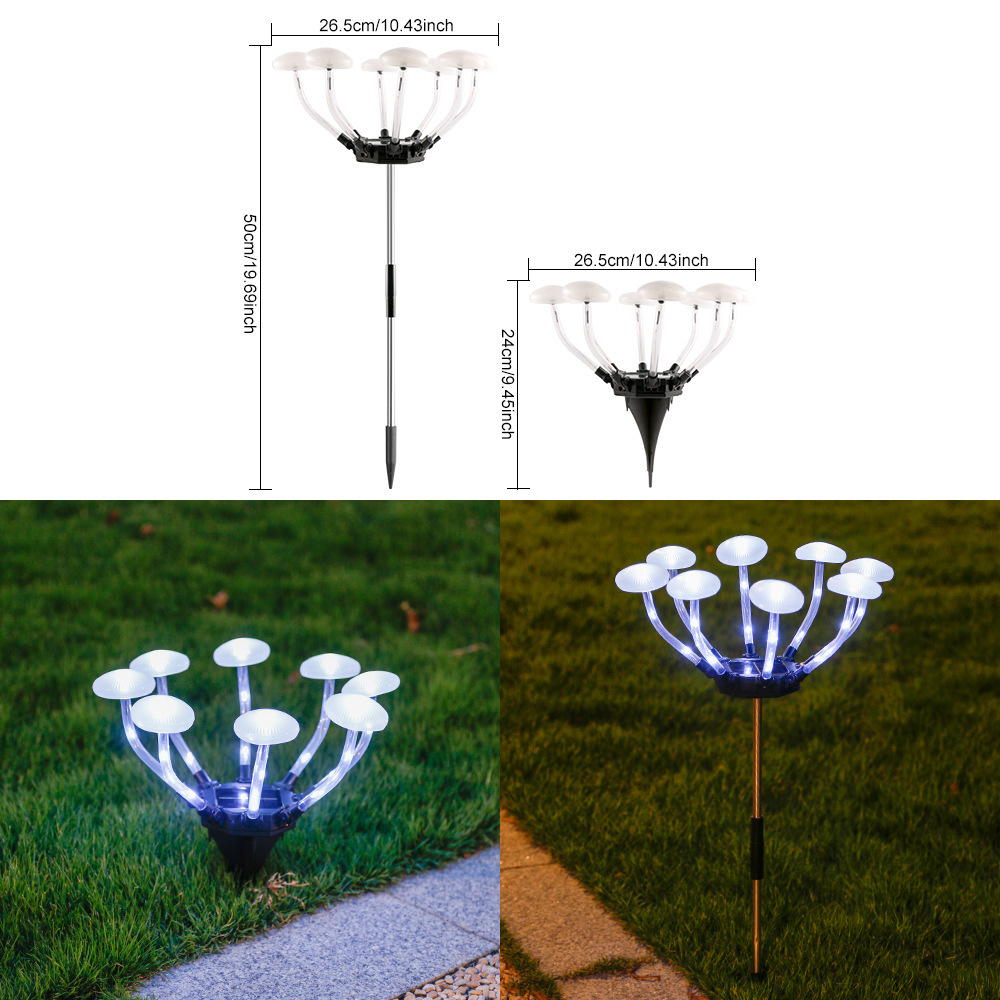 8 mushroom underground lights [white light]