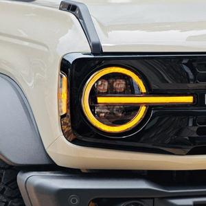 Faro Delantero para Automóvil DOS para <span class=keywords><strong>FORD</strong></span> <span class=keywords><strong>BRONCO</strong></span> 20-24, Conjunto de Faro con Lentes LED, Luces de Circulación Diurna Dinámicas, Intermitentes Fluidas - Product Image 3