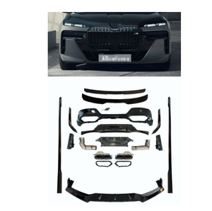 Kit <span class=keywords><strong>de</strong></span> carrocería para G70 <span class=keywords><strong>de</strong></span> 23 años, modificación M760 Black Knight, parrilla negra brillante, alerón delantero, faldones laterales, alerón trasero, difusor trasero, alerón <span class=keywords><strong>de</strong></span> cola - Product Image 3