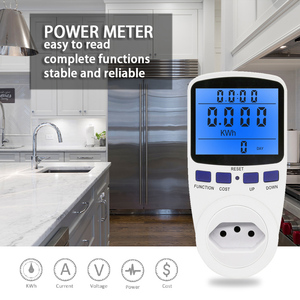 卡瓦尔 PMB02-BR BR 插头式数字瓦特表 LCD 背光蓝光电能表 电表插座 电量测试仪 - Product Image 2