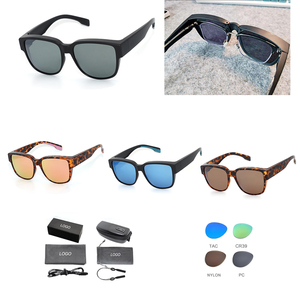 Lunettes de soleil unisexes légères, best-seller, noires, UV400, confortables, verres polarisés TAC, monture TR90, logo personnalisé - Product Image 3