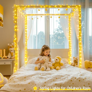 Waterproof Outdoor LED <b>String</b> Lights, 10M 100 LEDs Rubber Wire Christmas Fairy Lights for <b>Garden</b> Patio Holiday Decoration - Product Image 4