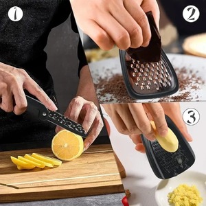 6pcs/set Kitchen Gadgets Set Cheese Bottle Opener <b>Vegetable</b> Peeler Pizza <b>Cutter</b> Garlic Grinder Herb Stripper Kitchen Accessories - Product Image 6