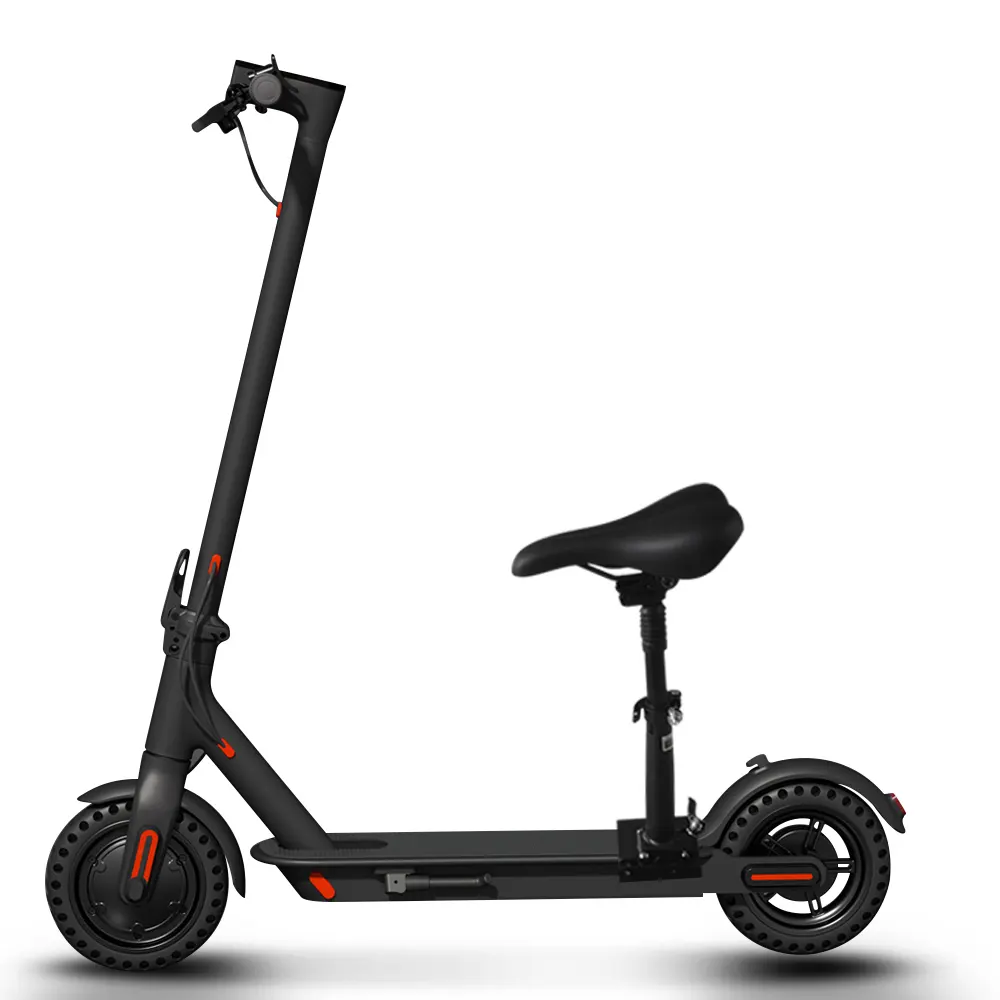 Abd depo E Scooter katlanabilir yetişkinler 2 tekerlekler elektrikli Scooter Bluetooth akıllı ışık siyah Unisex 18650 lityum pil 36V