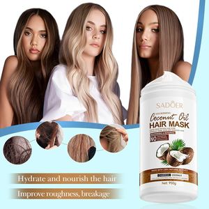มาส์กผมบำรุงผมสูตรมะพร้าว <span class=keywords><strong>SADOER</strong></span> 950 กรัม ช่วยให้ผมนุ่มลื่น เงางาม ลดปัญหาผมแห้งเสีย ชี้ฟู แตกปลาย ซ่อมแซมผมเสีย ผลิตภัณฑ์ดูแลเส้นผม - Product Image 6