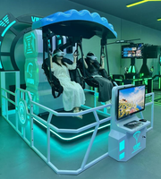 Simulador de Montaña Rusa con Silla Voladora 9D VR para Interiores, Máquina de Movimiento Oscilante para Parques de Aventuras, Centros Comerciales y Salas de Juegos Comerciales, de Metal