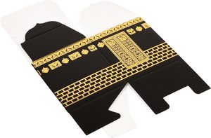 Décorations de l'Aïd Moubarak 2025, Ramadan, Hajj, impression dorée, cadeaux islamiques, boîtes de <span class=keywords><strong>la</strong></span> <span class=keywords><strong>Kaaba</strong></span>, livraison directe - Product Image 4